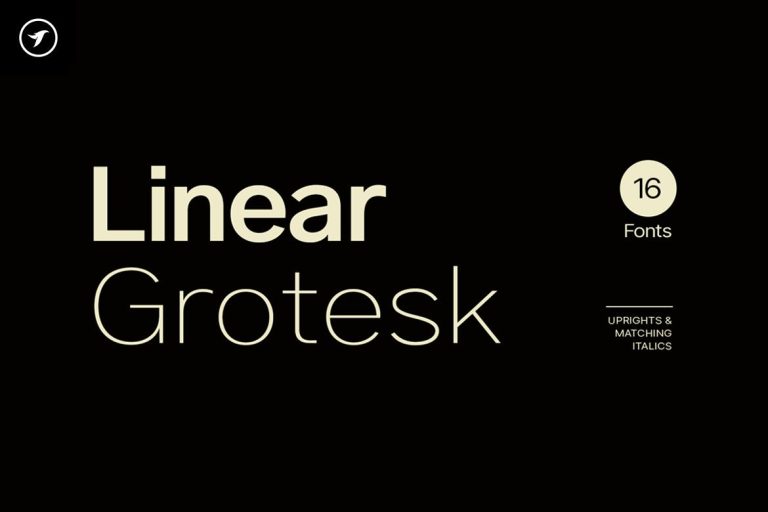 Linear Grotesk – Modern Sans-Serif Font Family