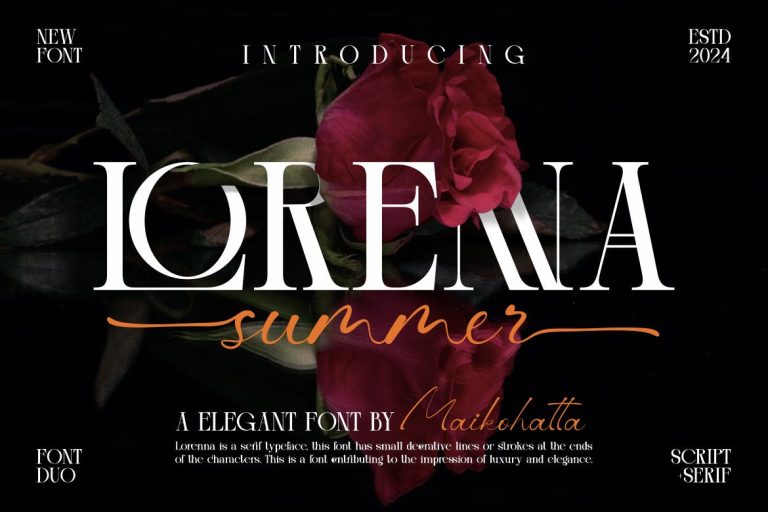 Lorenna – Elegant Duo Font