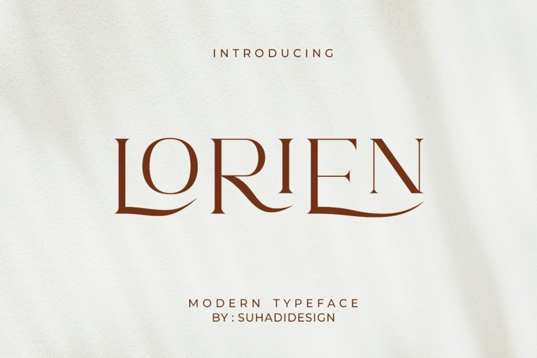 Lorien modern typeface serif font