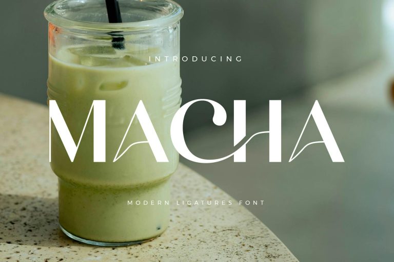 Macha – Modern Ligature Font