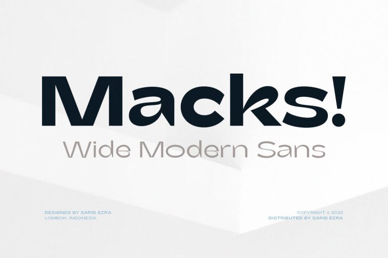 Macks – Wide Modern Sans