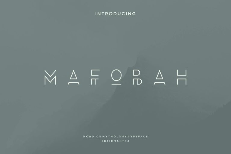 Mafobah – Modern Luxury Font