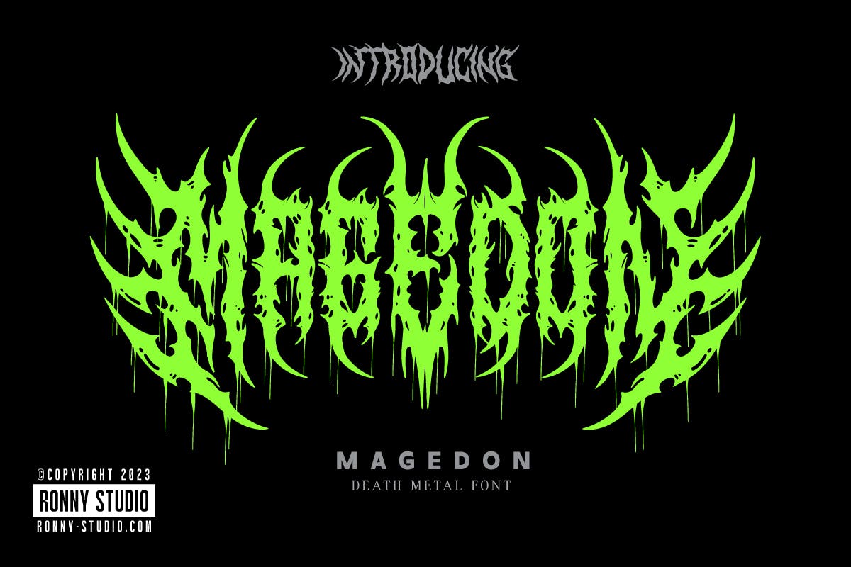 Magedon – Death Metal Font