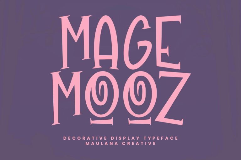 Magemooz Decorative Display Typeface