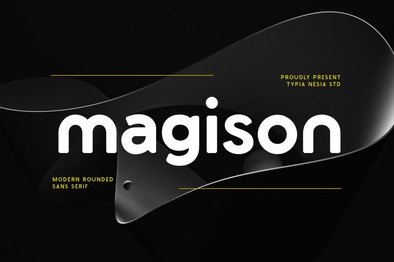 Magison – modern rounded bold sans serif