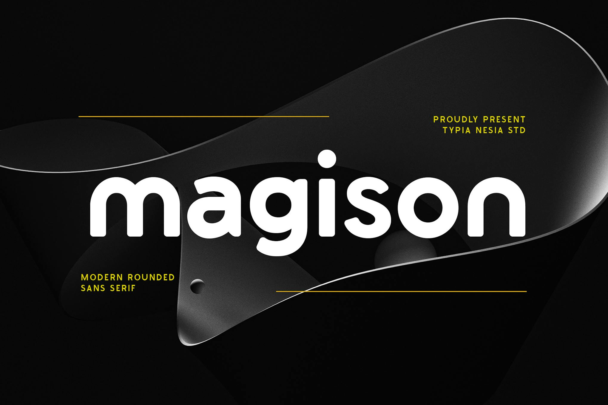 Magison – modern rounded bold sans serif