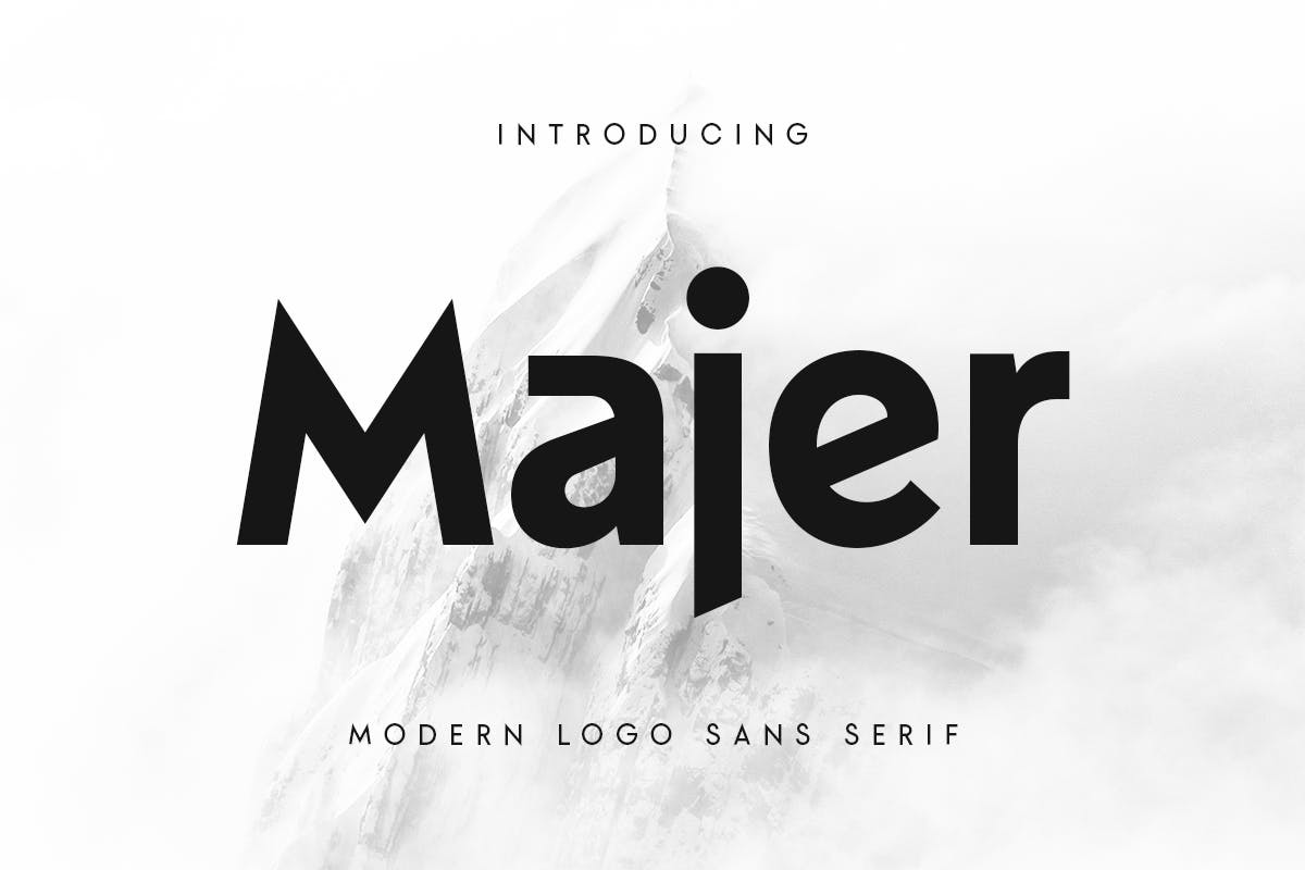 Majer – Modern Logo sans serif