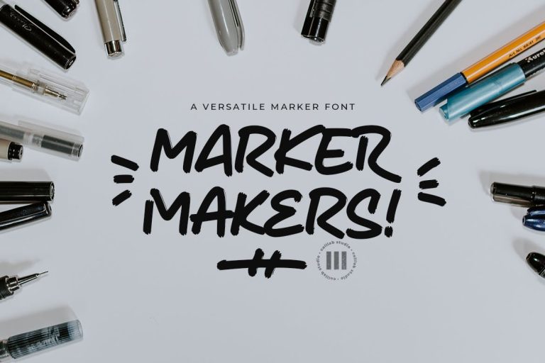 Marker Makers – A Stunning Marker Font