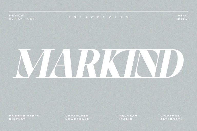 Markind – Modern Decorative Elegant Font