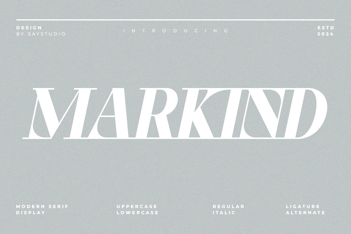 Markind – Modern Decorative Elegant Font