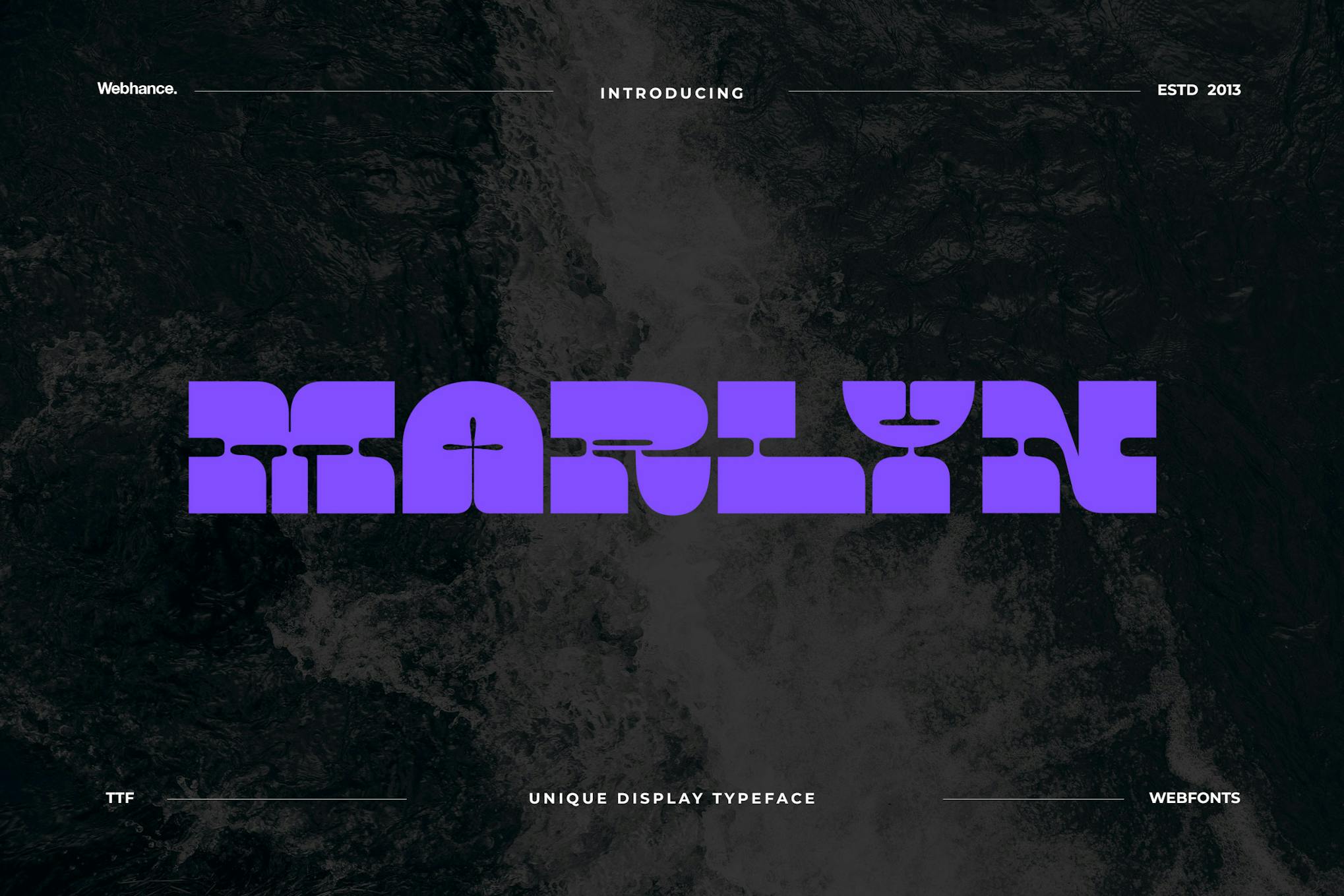 Marlyn – Display & Logo Font family