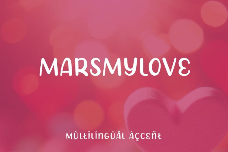 Marsmylove – Decorative Display Font