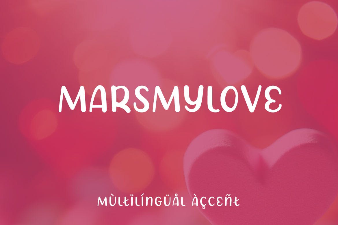 Marsmylove – Decorative Display Font