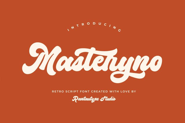 Masteryno Retro Script font