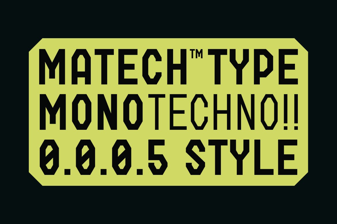 Matech – Modern Techno Monospace