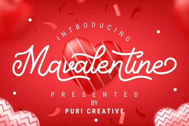 Mavalentine – Handwritten Font