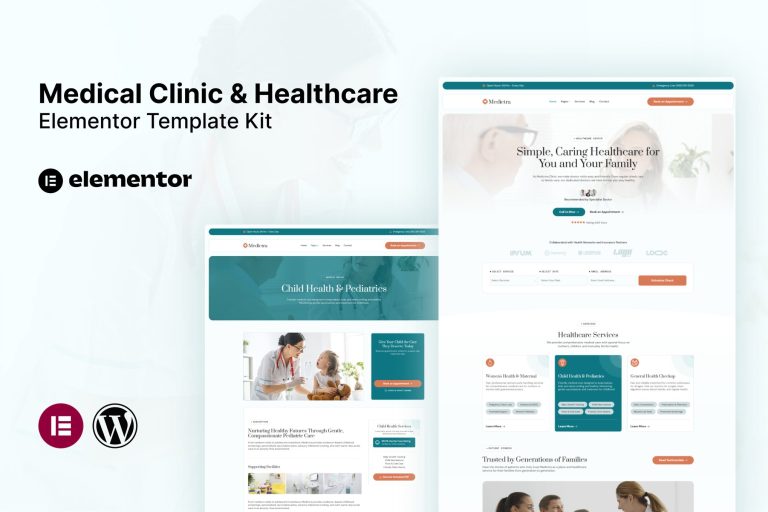 Medictra – Medical Clinic & Healthcare Elementor Template Kit