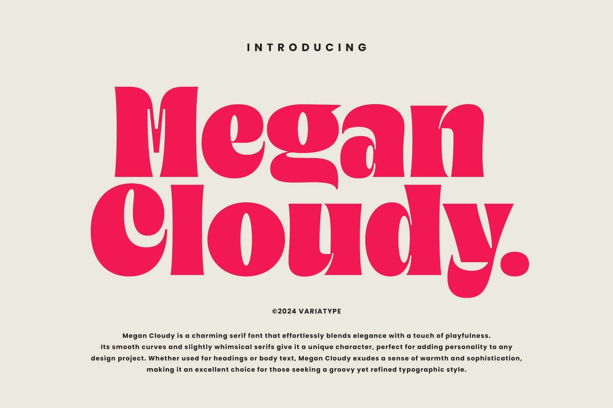 Megan Cloudy – Charming Serif