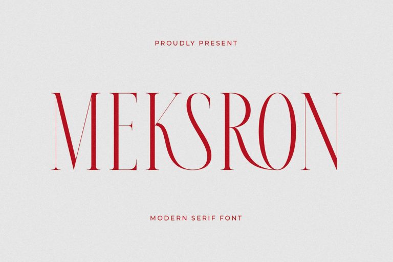 Meksron Modern Serif Font