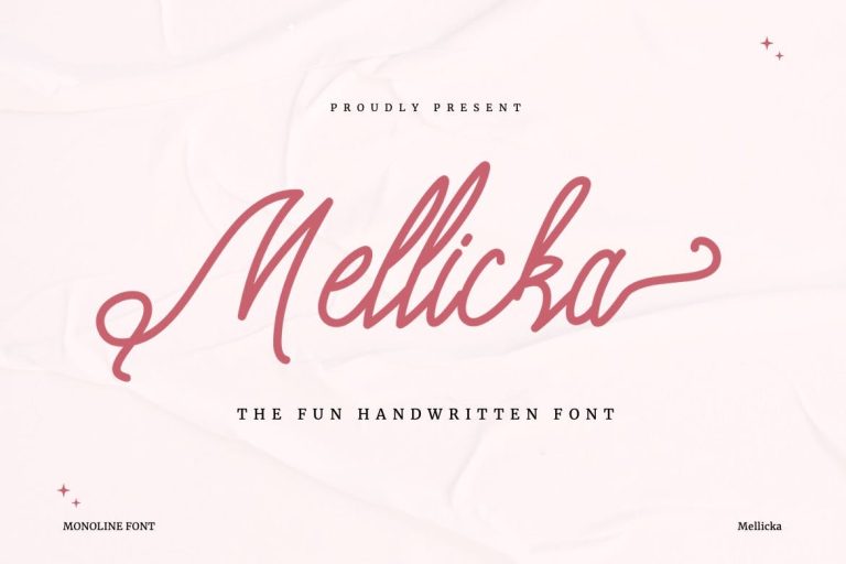 Mellicka – Fun Handwritten Font