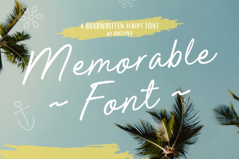 Memorable Font Script