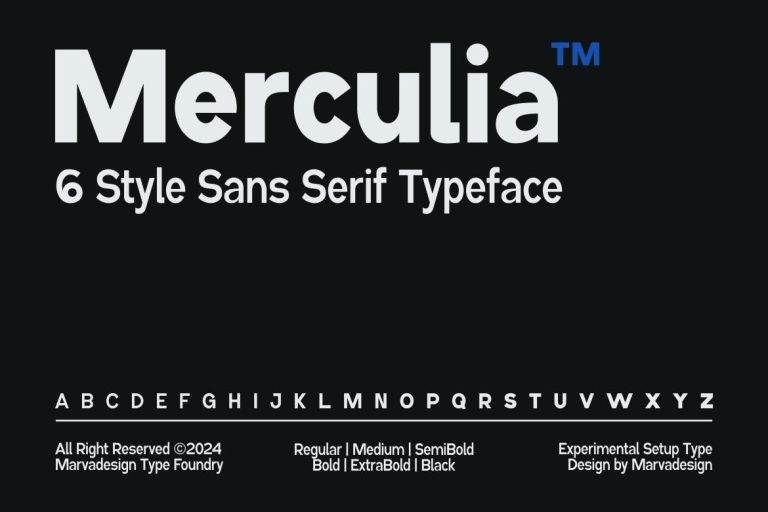 Merculia – Variable Family Sans Serif