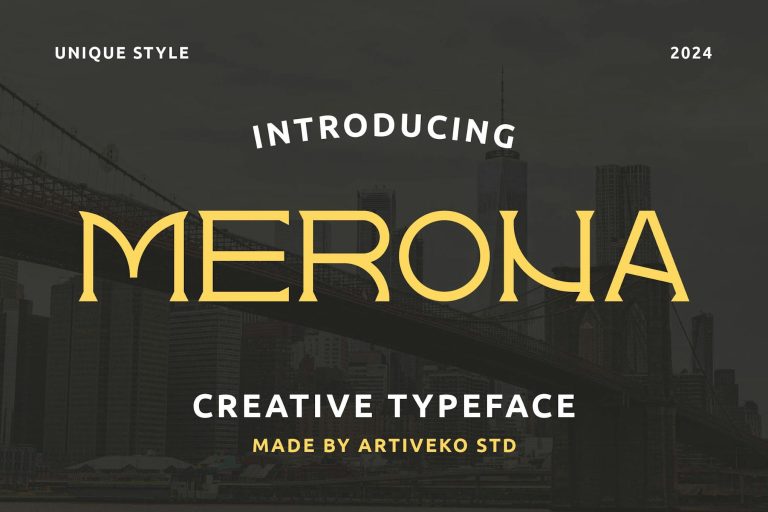 Merona Elegance Typeface