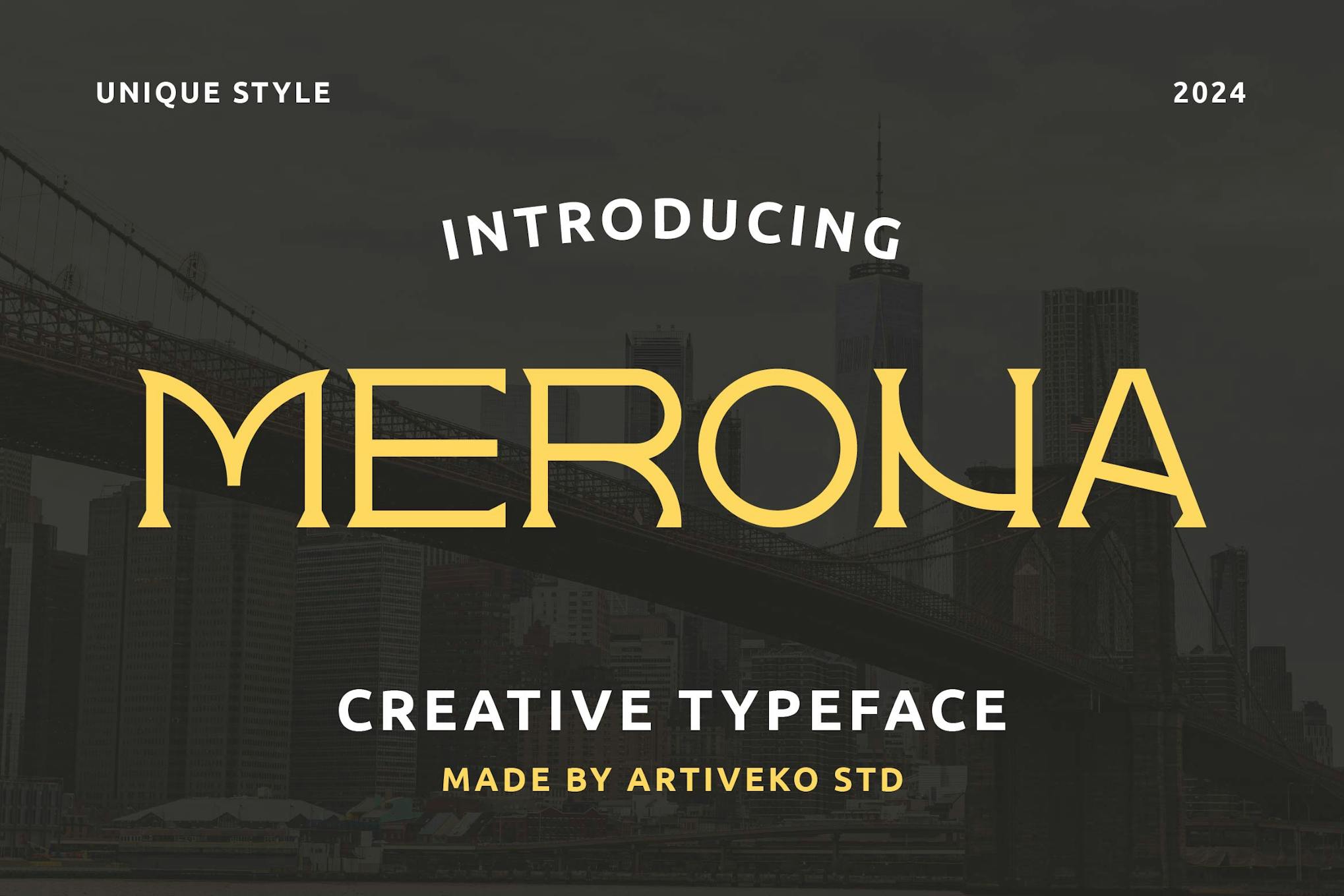 Merona Elegance Typeface