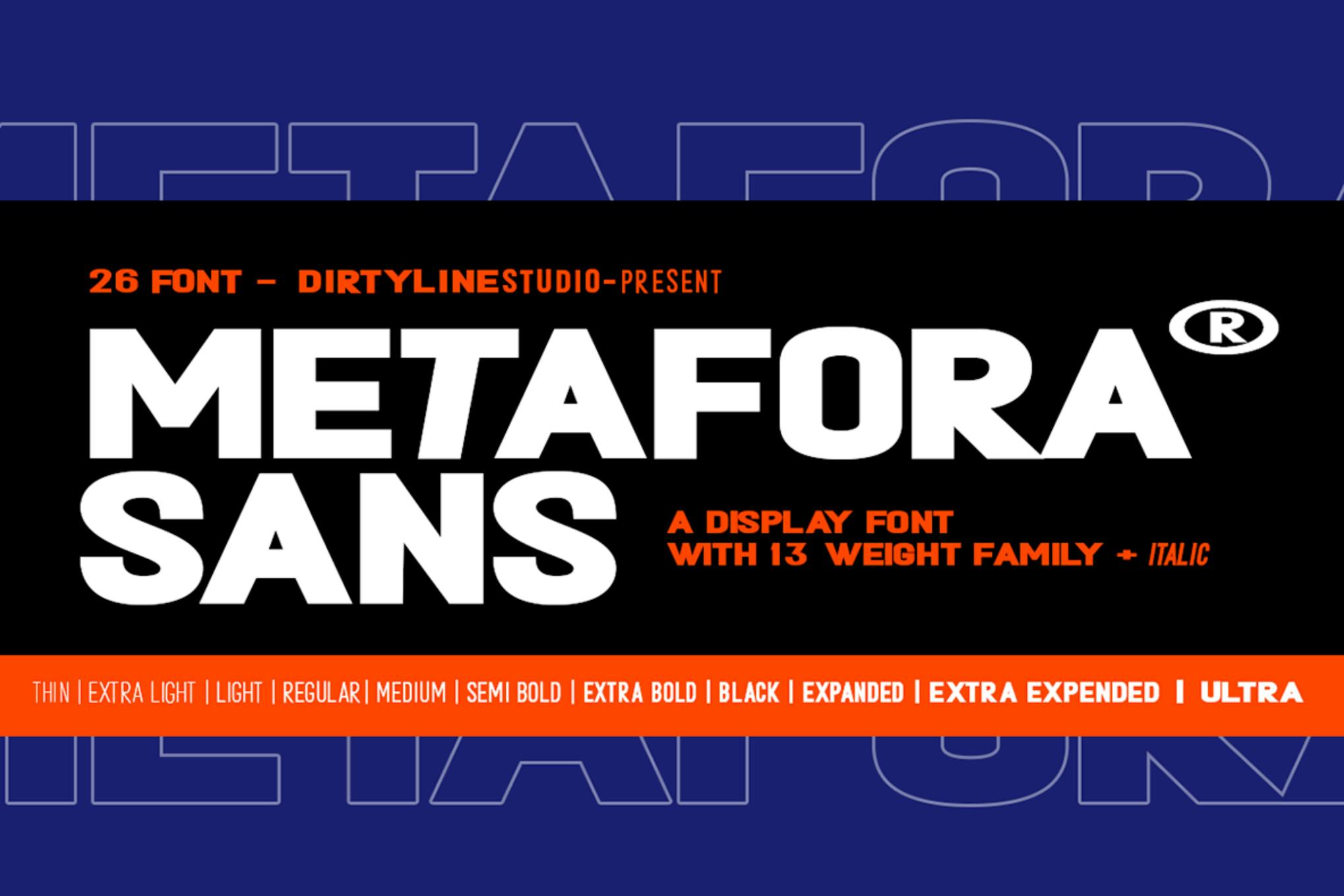 Metafora Modern Sans Serif Font