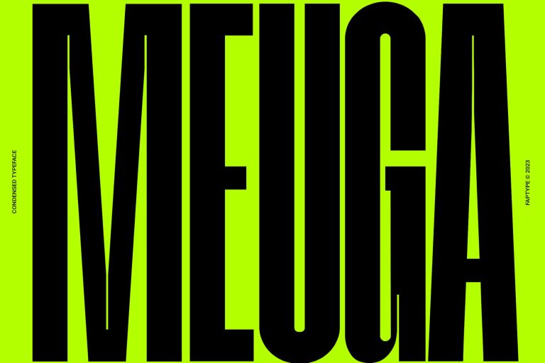 Meuga | Condensed Sans Serif Font