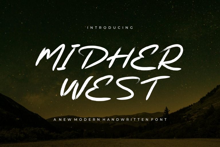 Midher West – Font