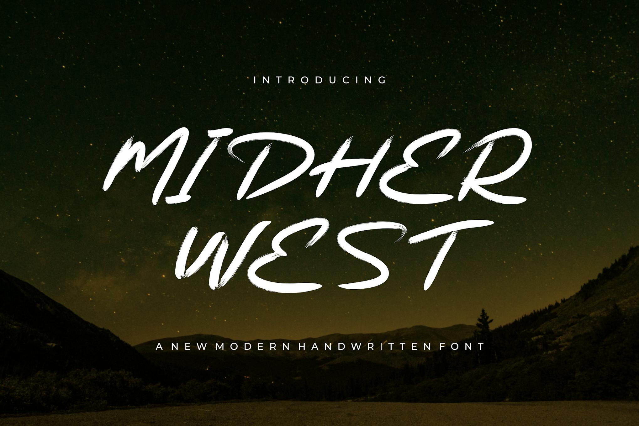 Midher West – Font