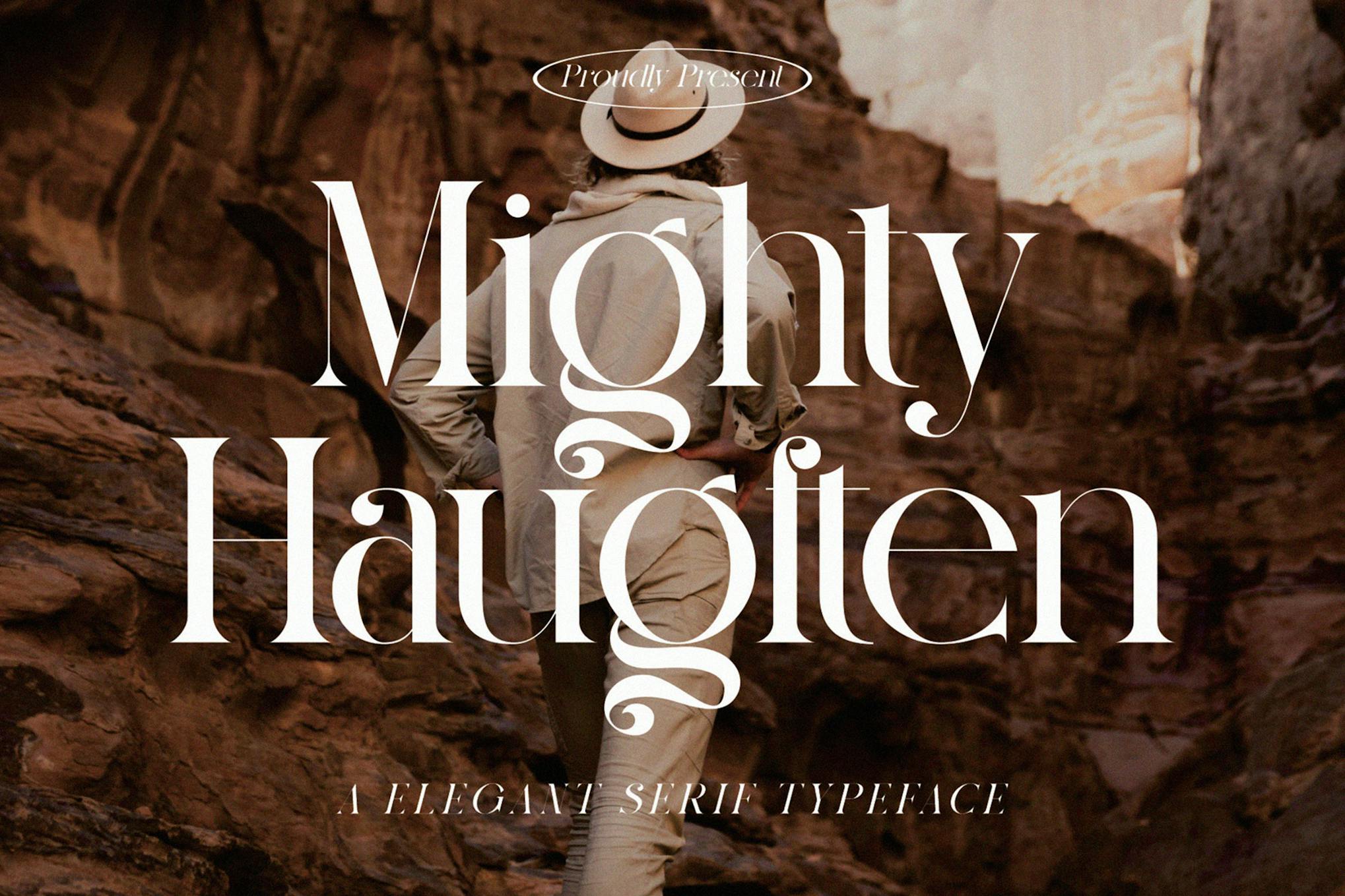 Mighty Haugften Elegant Serif Typeface