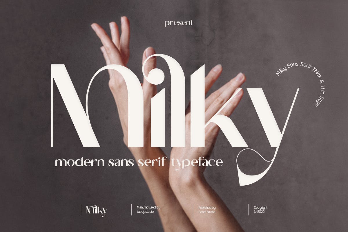 Milky – Elegant Display Font