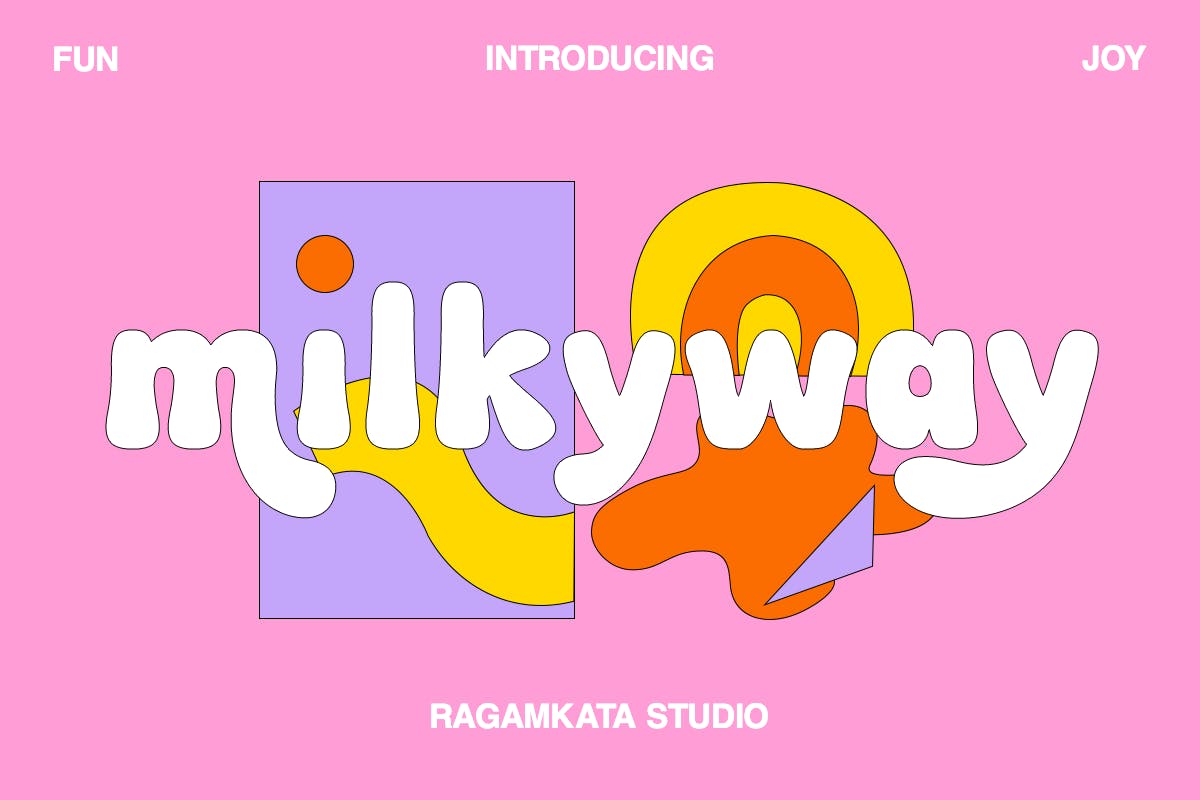 Milkyway – Bubbly Bold Typeface