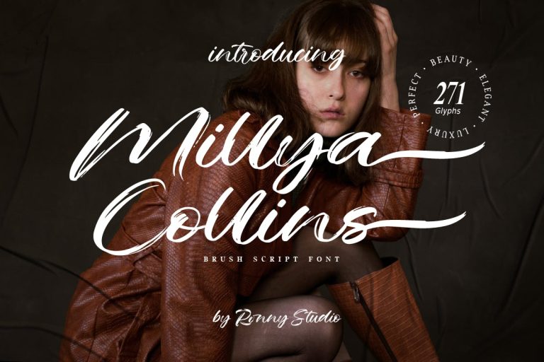 Millya Collins – Brush Script Font