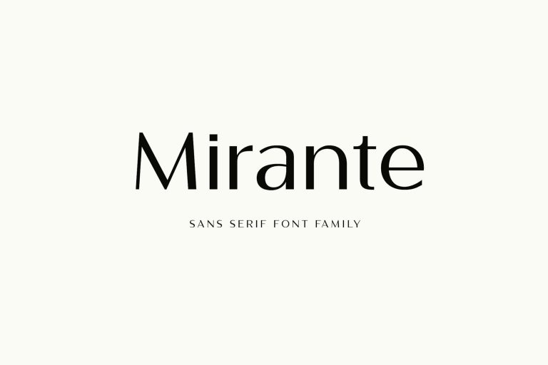 Mirante Elegant Font Family