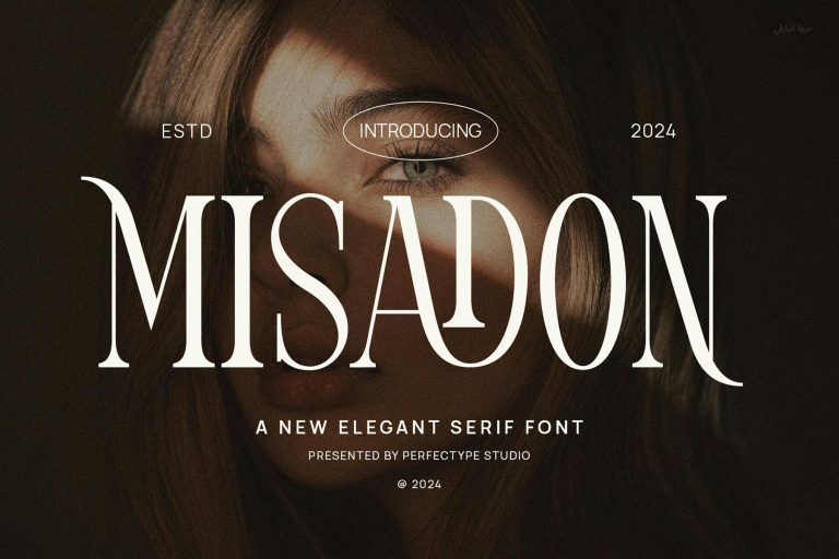 Misadon Elegant Ligature Serif Font Typeface