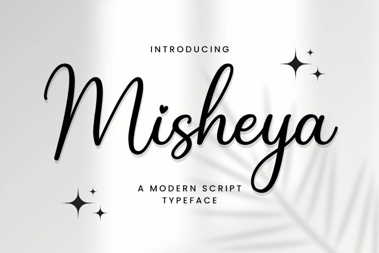 Misheya – A Modern Script Typeface
