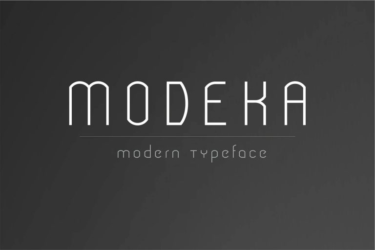 Modeka – Modern Font