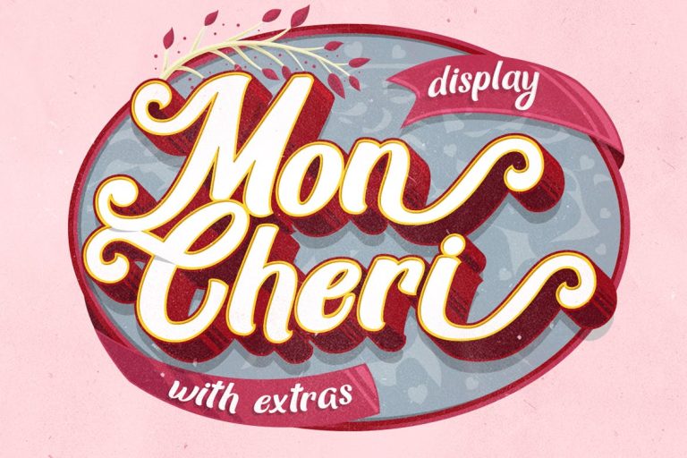 Mon Cheri Typeface + Extras