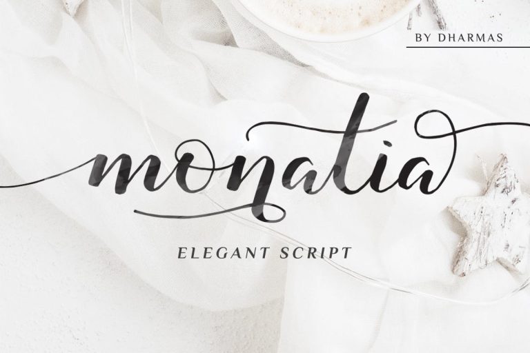 Monatia – Handwritten Elegant Script