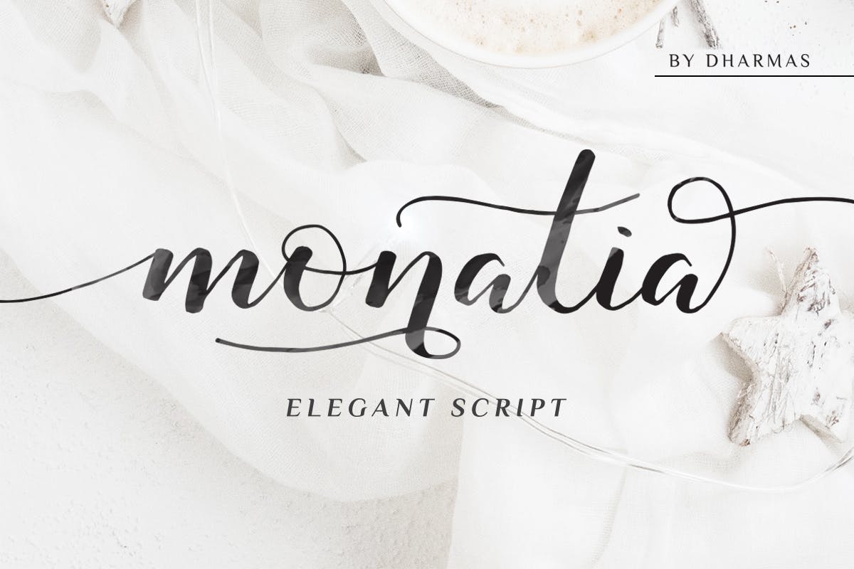 Monatia – Handwritten Elegant Script