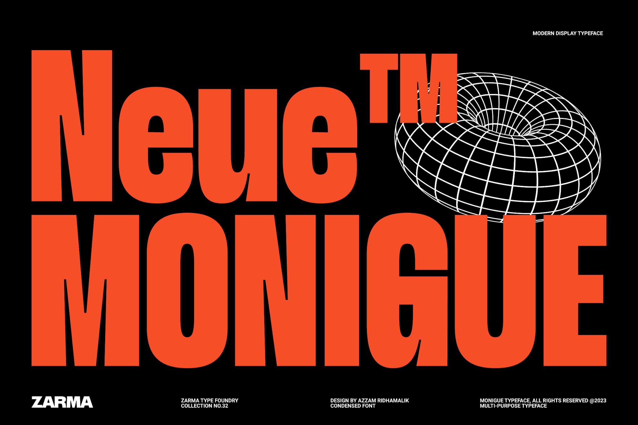 Monigue – Condensed Sans Font