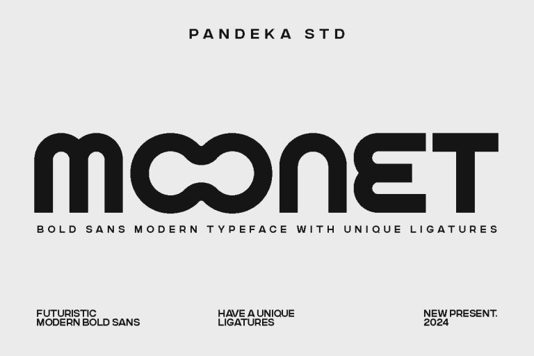 Moonet – Futuristic Modern Font