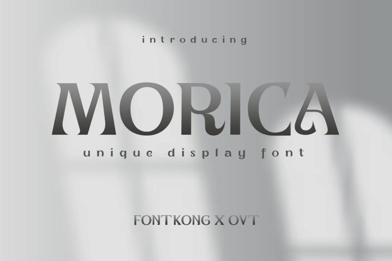 Morica – Unique Display Font