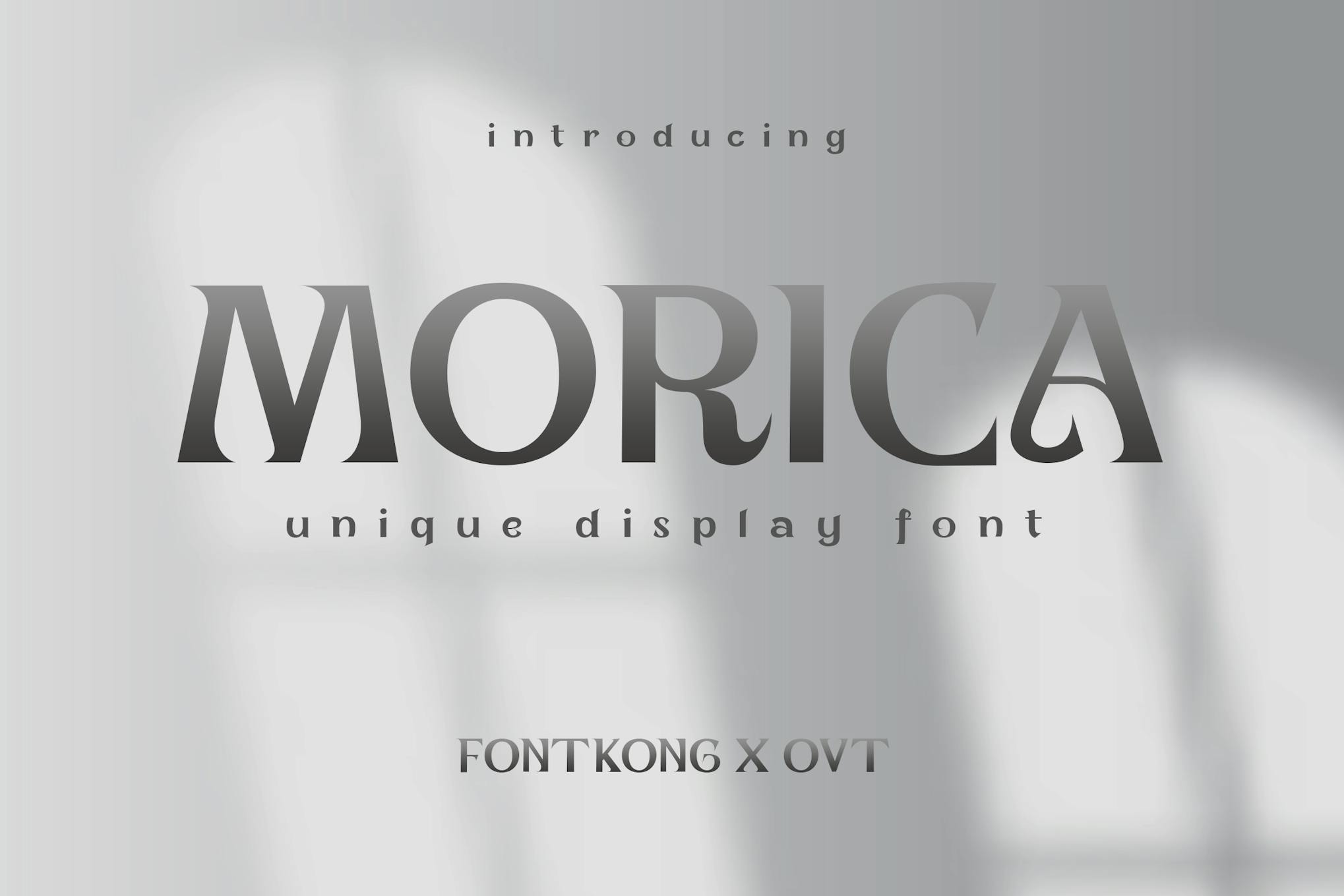 Morica – Unique Display Font