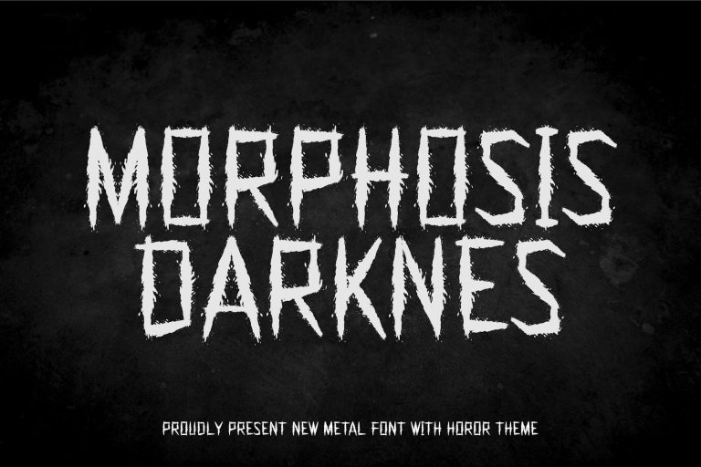 Morphosis Darknes – Black Metal Font