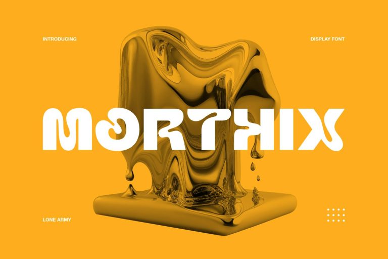 MORTHIX – Liquid Font