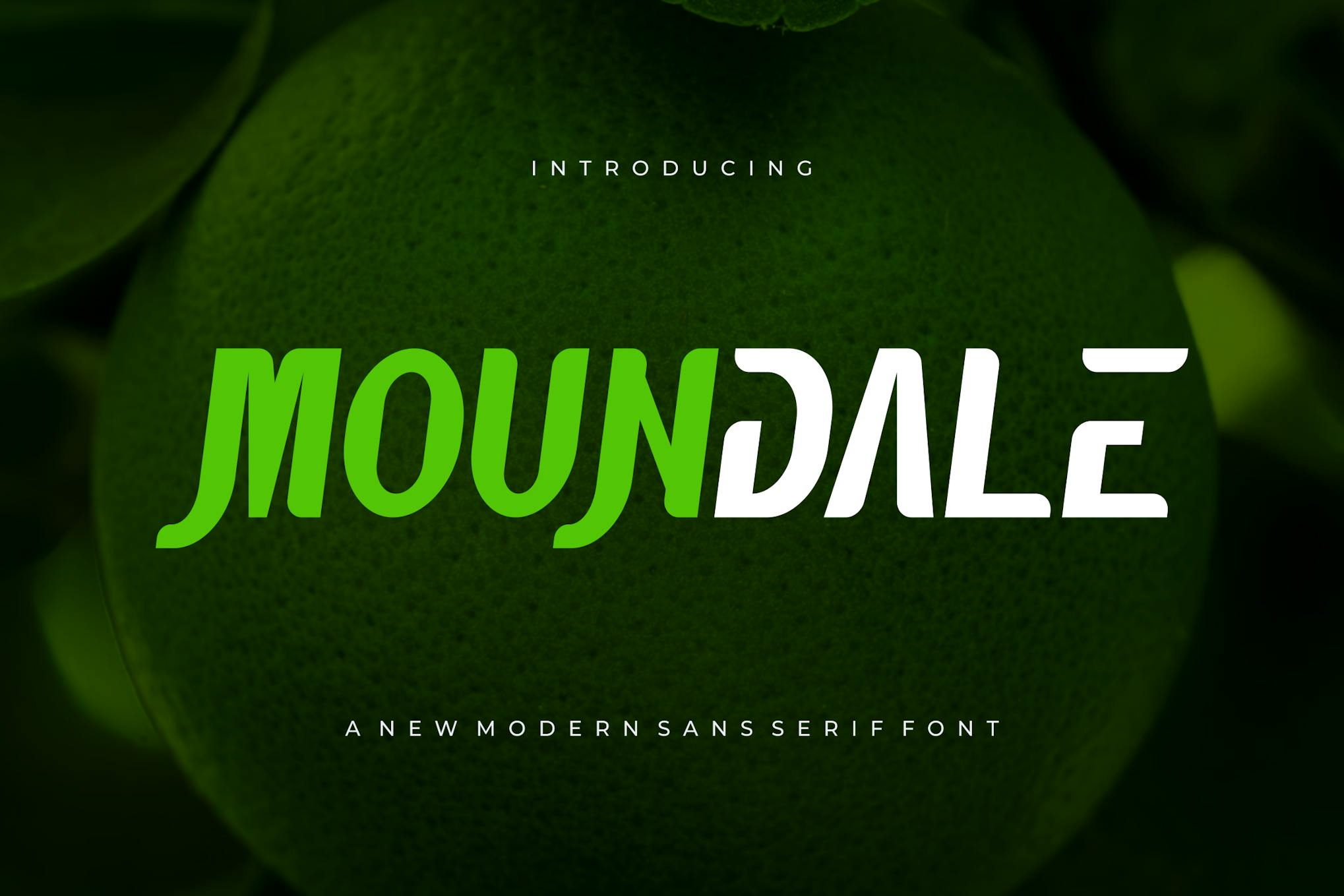 Moundale – Font